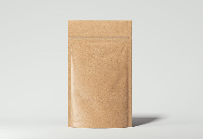 Blank packaging recycled kraft paper bag