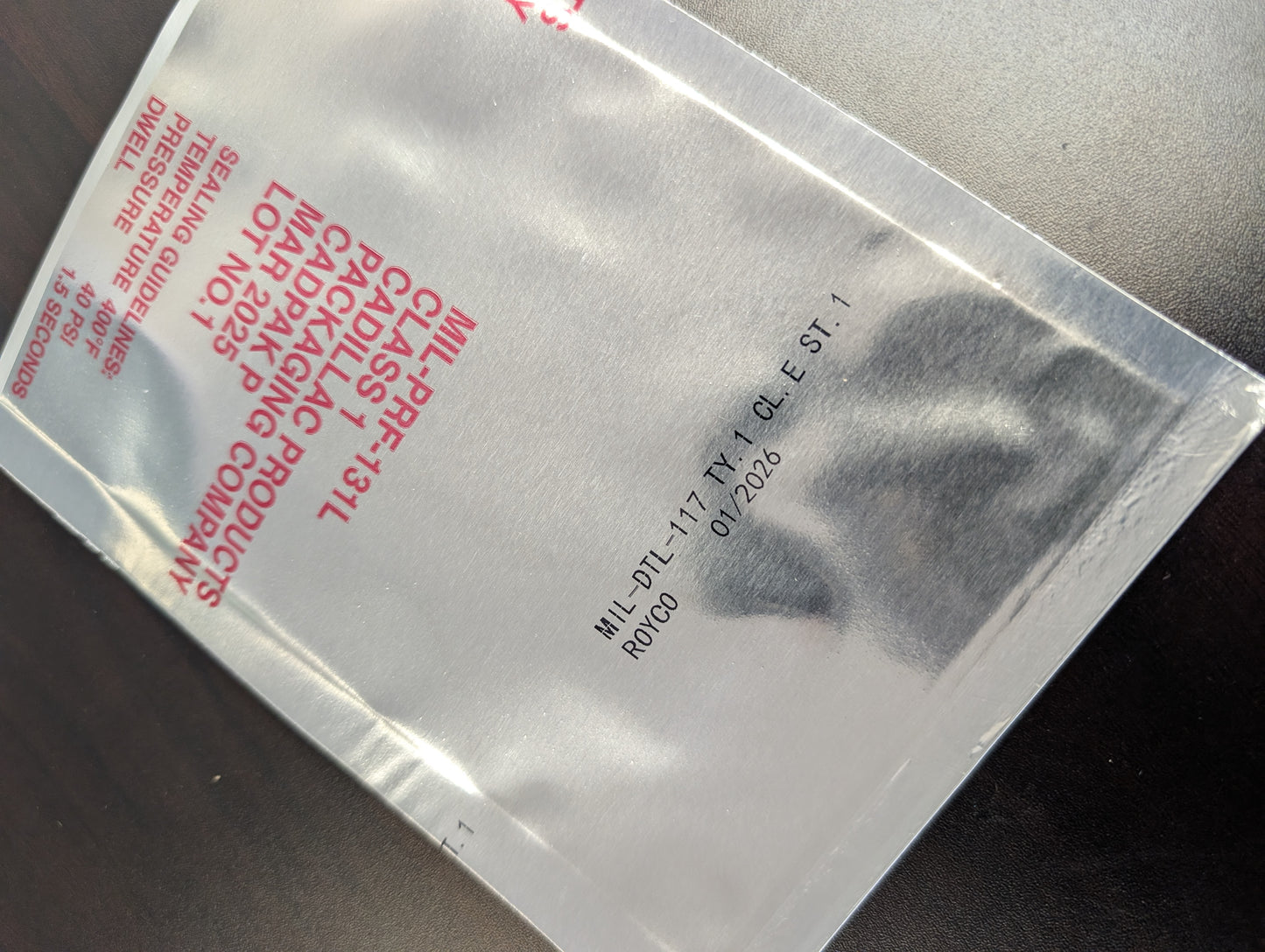 SpecPack™ 1E1 - Foil Watervaporproof Barrier Bags