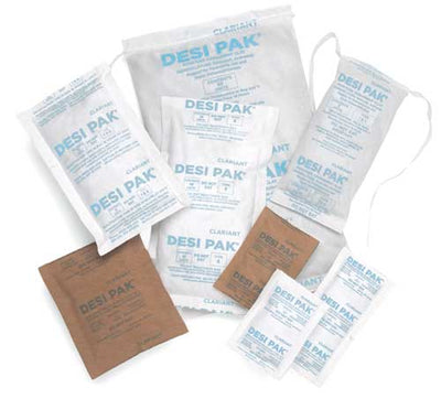 Desiccant packs in a grouping